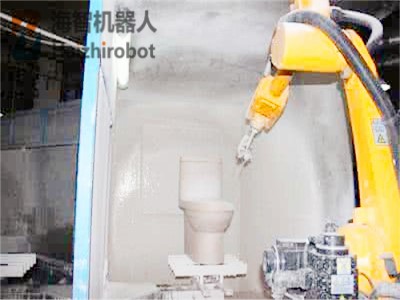 衛(wèi)浴馬桶噴釉機器人