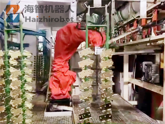 電鍍廠(chǎng)上下掛機(jī)器人-流水線(xiàn)自動(dòng)化